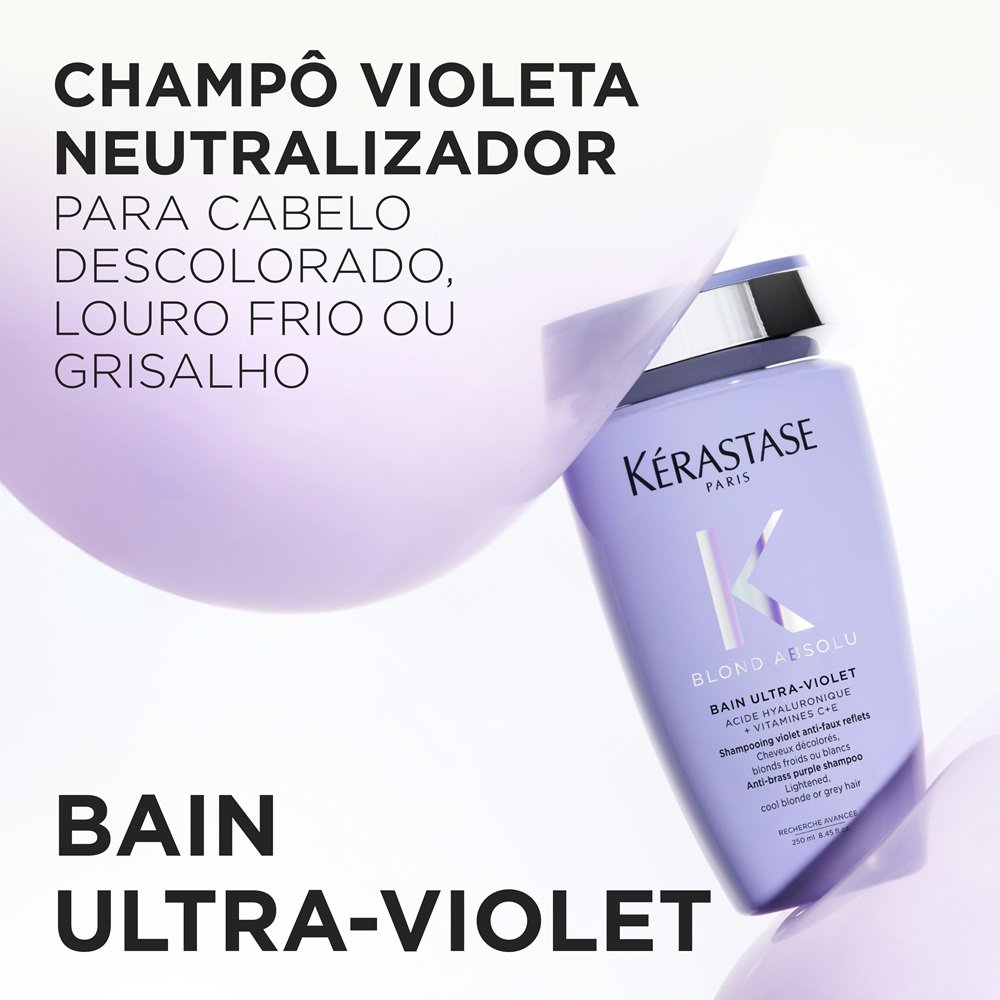 Bain Ultra-Violet Champô - Blond Absolu Cabelos Loiros | Kérastase