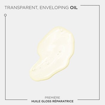 Amostra de textura produto huile gloss reparatrice Kerastase