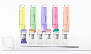 Gama de produtos Fusia-Dose da Kérastase em fundo branco